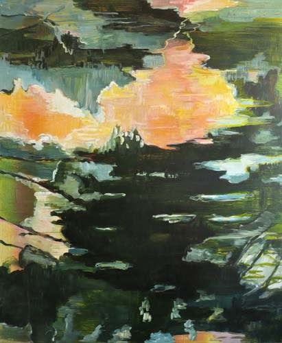 Painting by Wojciech Nowikowski - untitled 2009 acrylic on canvas 180x150cm