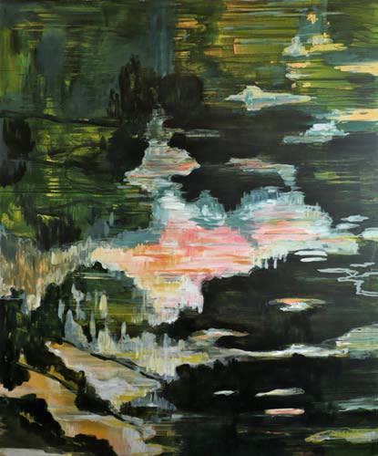 Painting by Wojciech Nowikowski - untitled 2009 acrylic on canvas 180x150cm