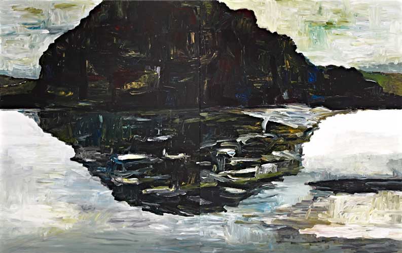 Painting by Wojciech Nowikowski - Consolation IV 2008 acrylic on canvas 152x244cm