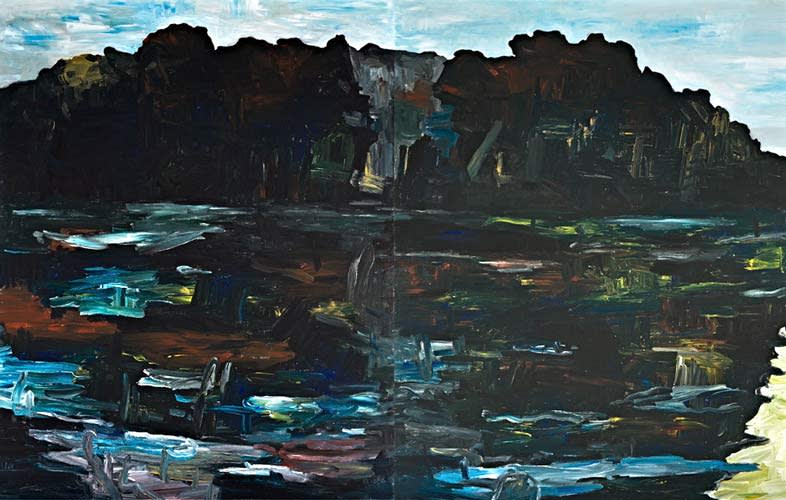 Painting by Wojciech Nowikowski - Consolation II 2008-09 acrylic on canvas 152x244cm