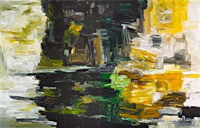 Painting by Wojciech Nowikowski - Consolation I 2008 acrylic on canvas 142x232cm