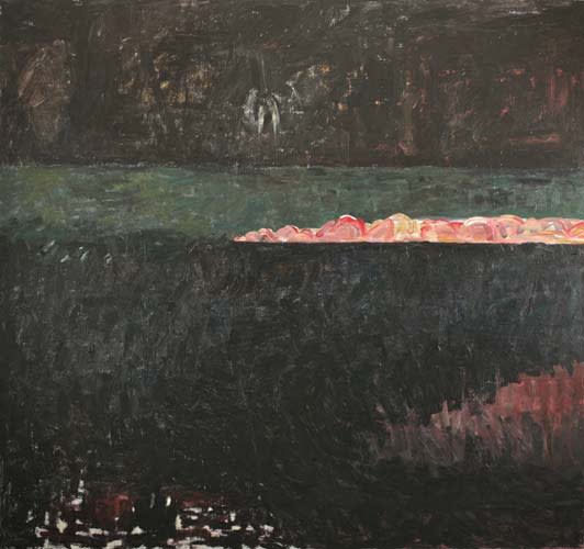 Painting by Wojciech Nowikowski - Cenote 2007 acrylic on canvas 142x152cm