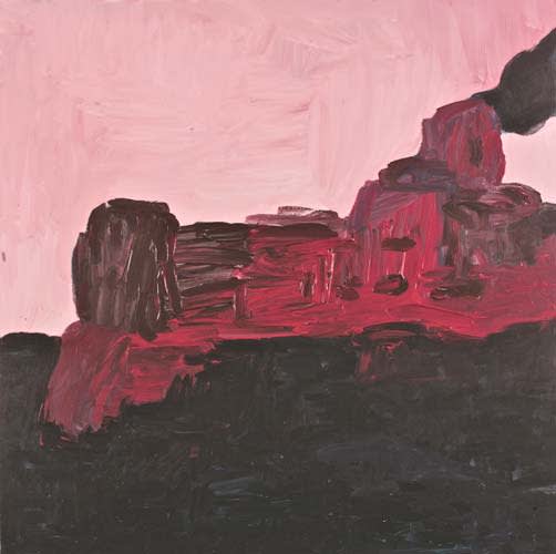 Dawn 2008 acrylic on canvas 100x100cm - Painting by Wojciech Nowikowski