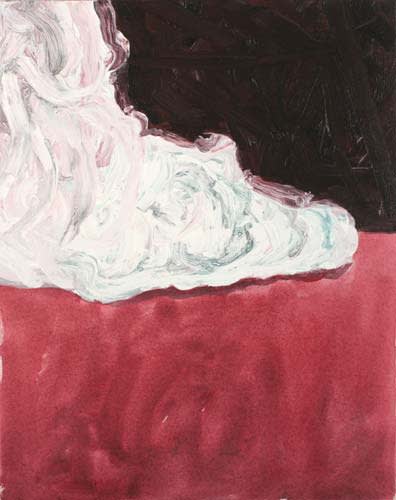 untitled 2008 acrylic on canvas 51x40cm - Painting by Wojciech Nowikowski