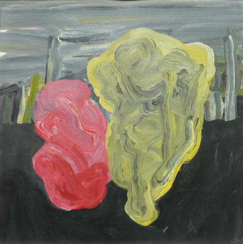 Melancholia III 2007 acrylic on paper 36x36cm - Painting by Wojciech Nowikowski
