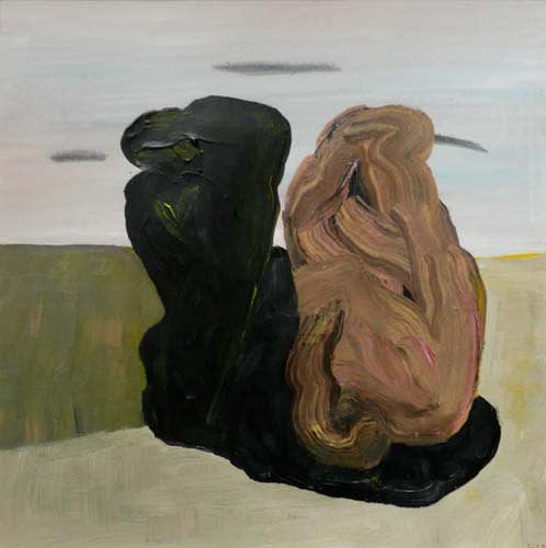 Melancholia I 2007 acrylic on paper 36x36cm - Painting by Wojciech Nowikowski