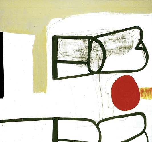 untitled 2000 acrylic on canvas 142x152cm - Painting by Wojciech Nowikowski