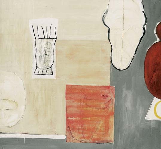 untitled 2000 acrylic on canvas 142x152cm - Painting by Wojciech Nowikowski