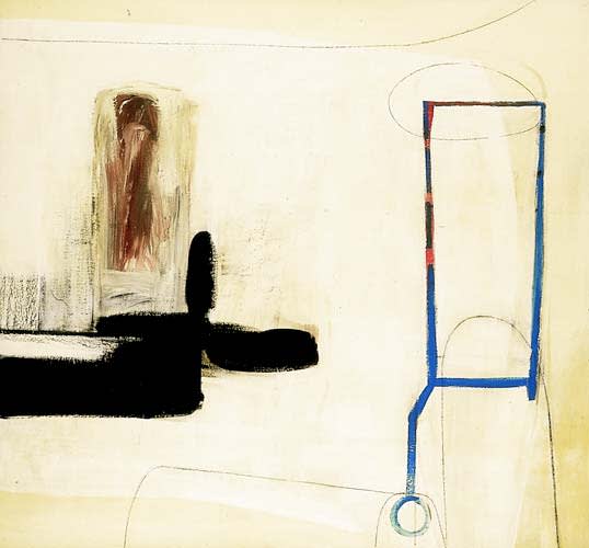 untitled 2000 acrylic on canvas 142x152cm - Painting by Wojciech Nowikowski