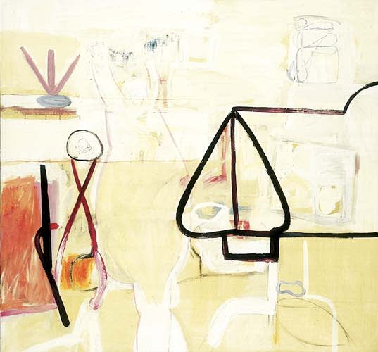 untitled 1999 acrylic on canvas 142x152cm - Painting by Wojciech Nowikowski