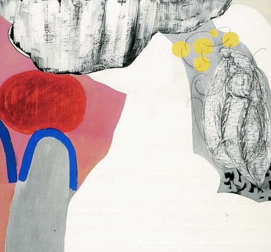 untitled 1998 acrylic on canvas 142x152cm - Painting by Wojciech Nowikowski