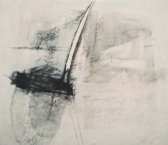 untitled 1989 mixed media on paper 142x152cm - Painting by Wojciech Nowikowski