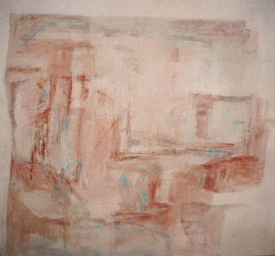 Painting by Wojciech Nowikowski - untitled 1986 mixed media on paper 130x125cm