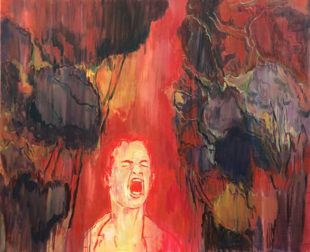 Painting by Wojciech Nowikowski - 2012: Screaming Man