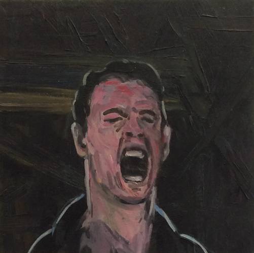 Painting by Wojciech Nowikowski - 2012: Screaming Man