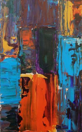 Painting by Wojciech Nowikowski - 2016 Series: Tectonics