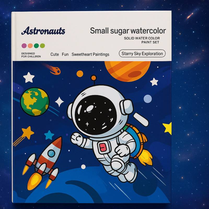 Astronaut Watercolor Book (18 pages)
