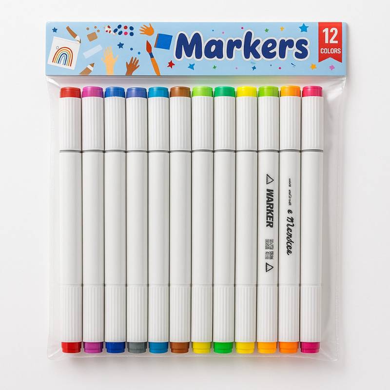 Dual Tip Markers (12 markers)
