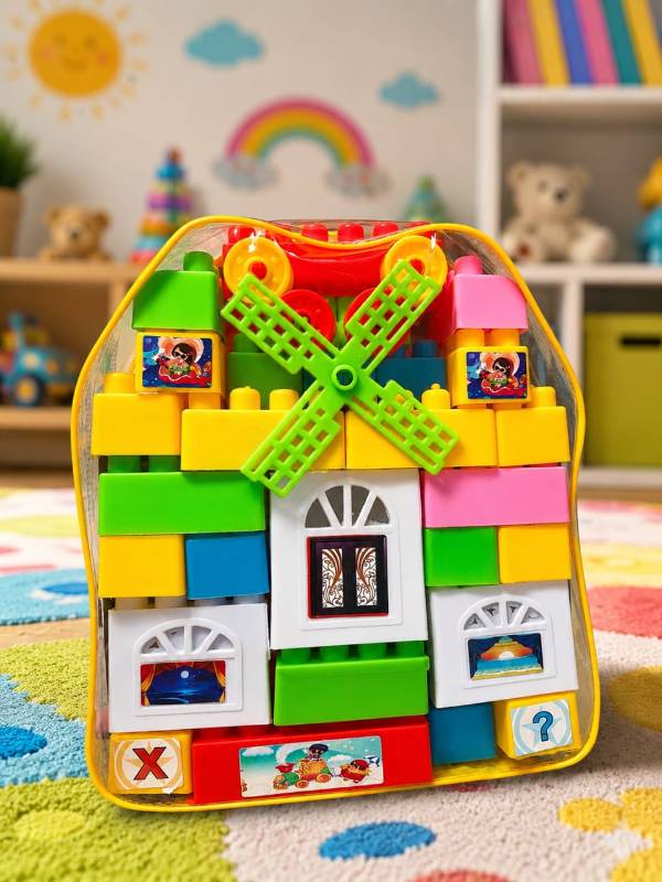 58 Pieces Building Blocks Set for Kids