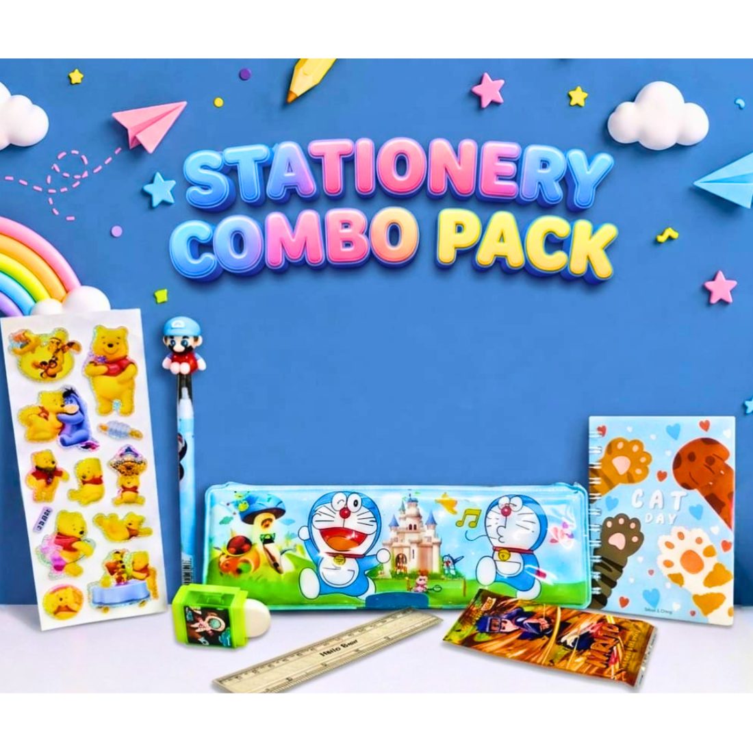 Doraemon Pencil Box and Combo