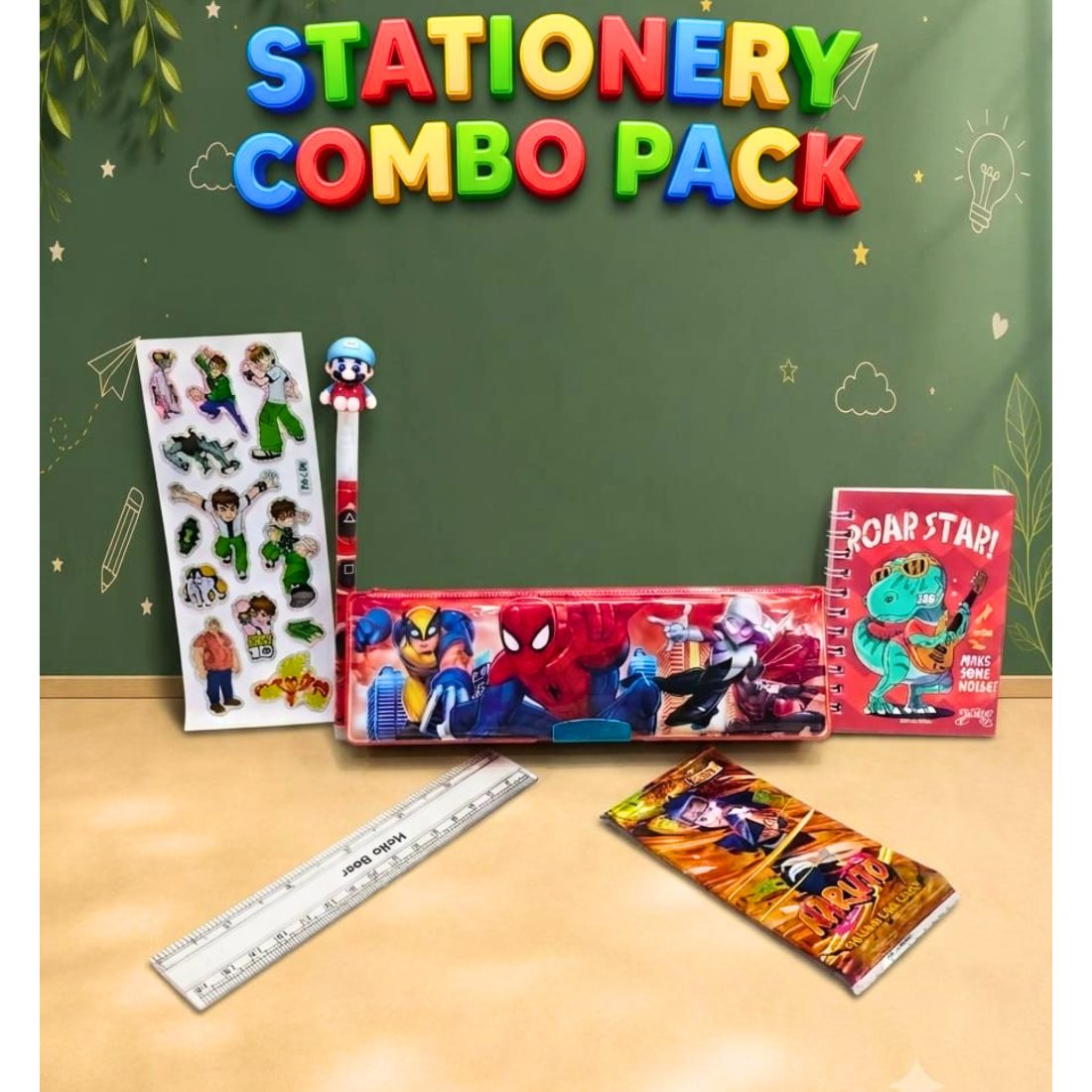 Spiderman Pencil Box and Combo
