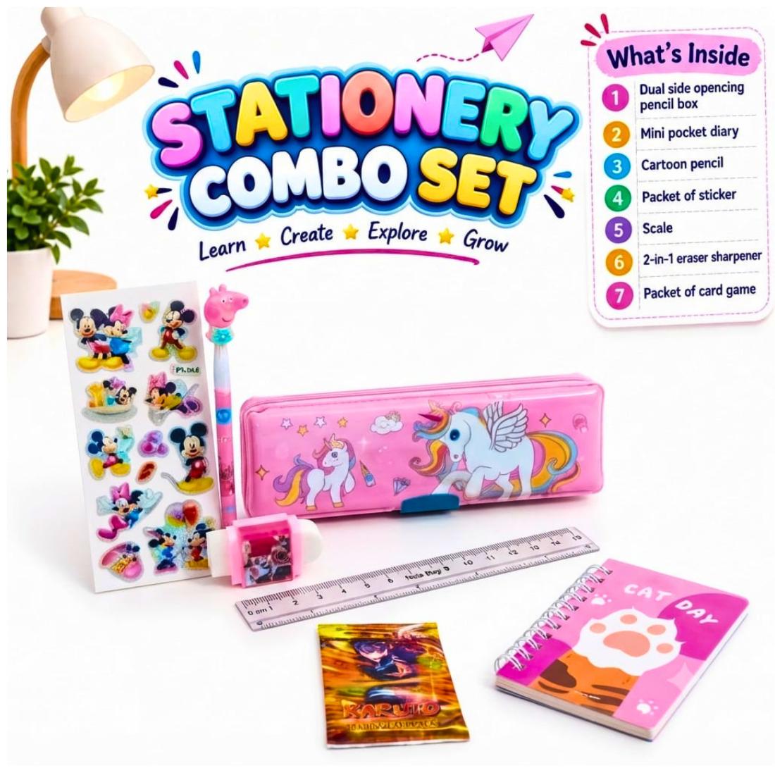 Unicorn Pencil Box and Combo