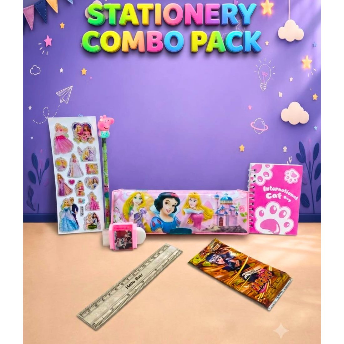 Princess Pencil Box and Combo
