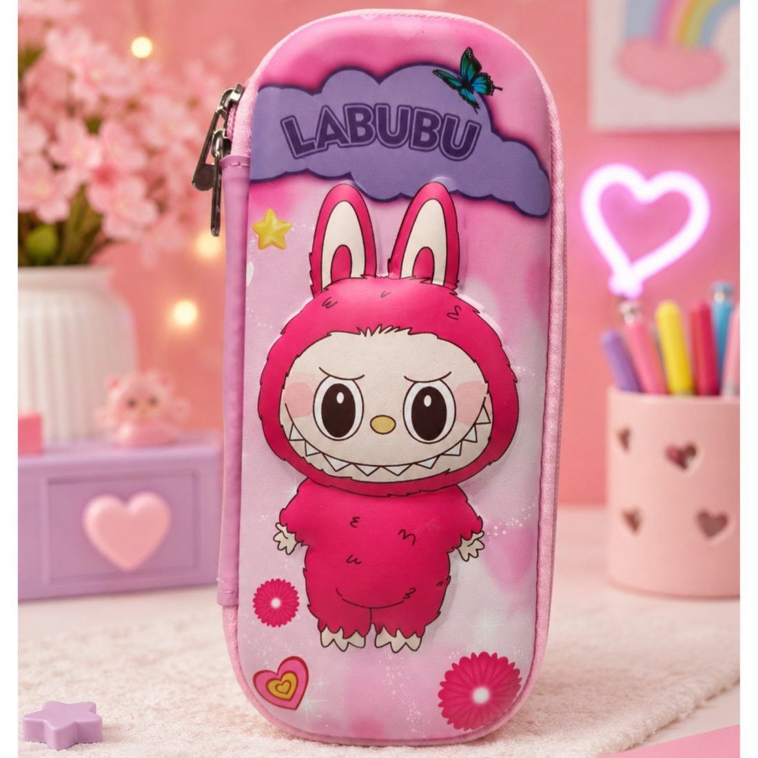 Cute Labubu 3D EVA Pencil Pouch