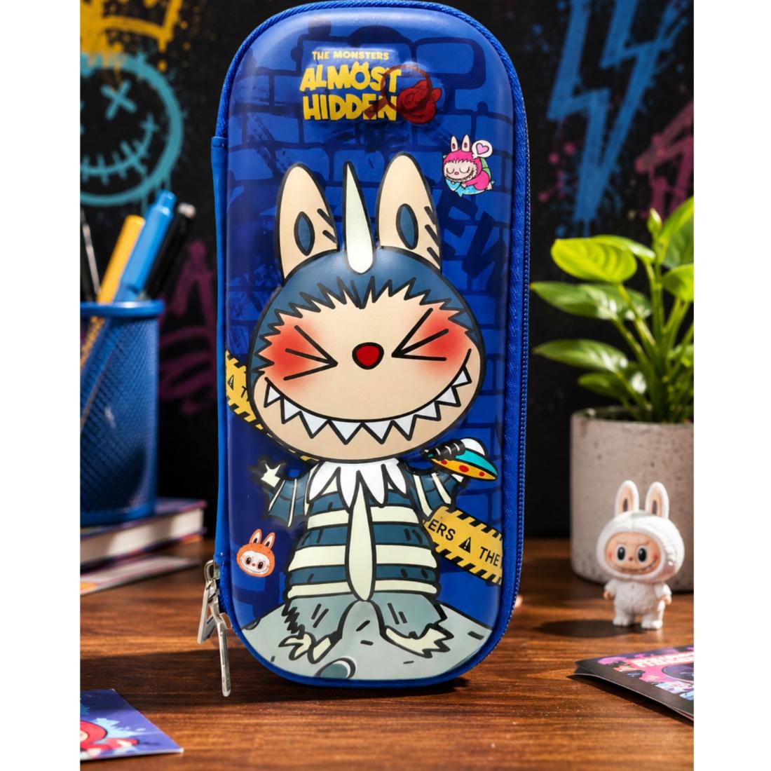Labubu Monster Quest 3D EVA Pencil Pouch