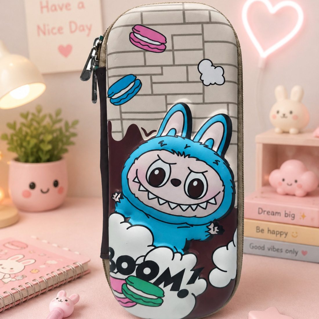 Labubu Boom 3D EVA Pencil Pouch
