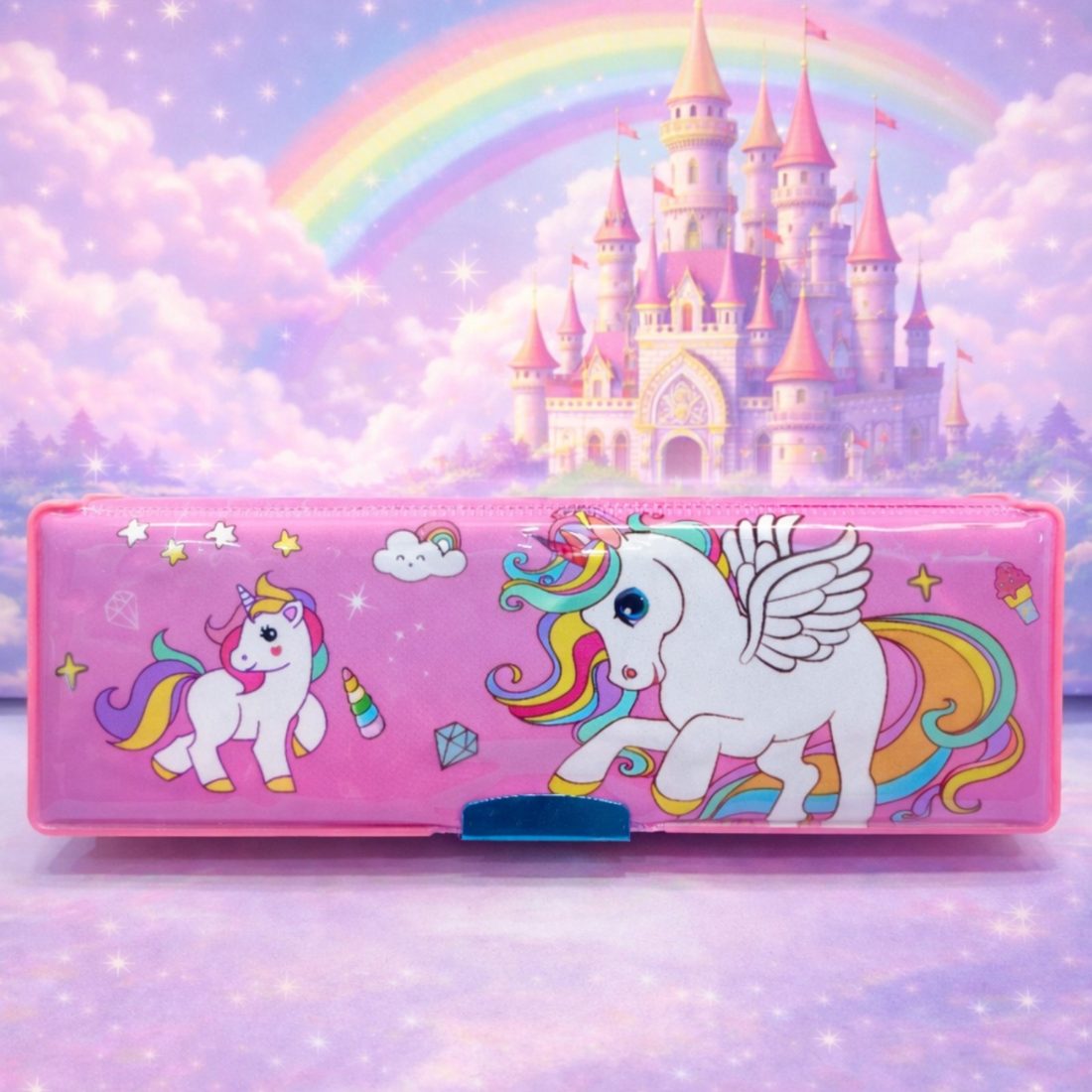 Unicorn Twin Open Pencil Box