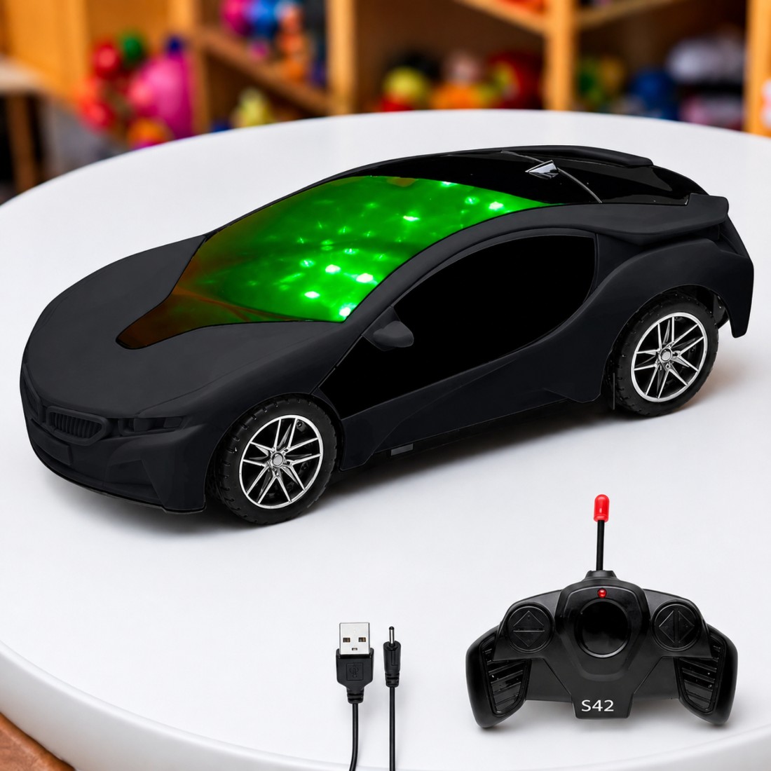 S42 Turbo Glow RC Racing Car