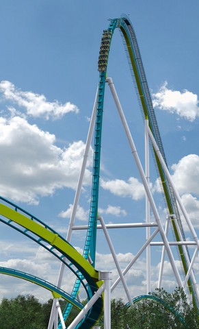 Roller Coaster Fury 325 di Amerika Serikat