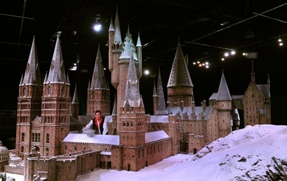 Model miniatur Horgwarts di film Harry Potter