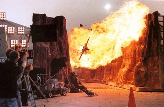 Model miniatur di film Independence Days