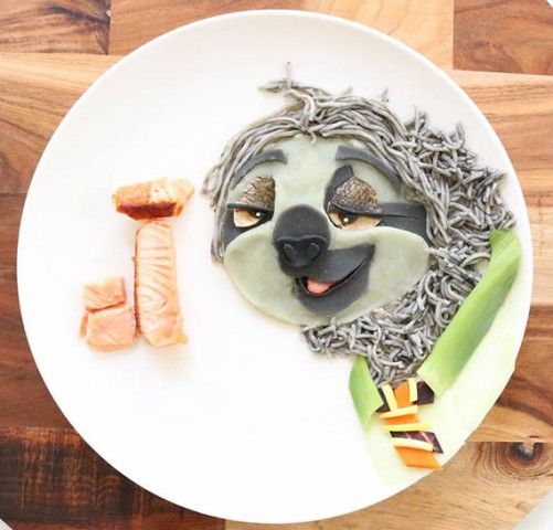 Makanan bentuk kartun Zootopia