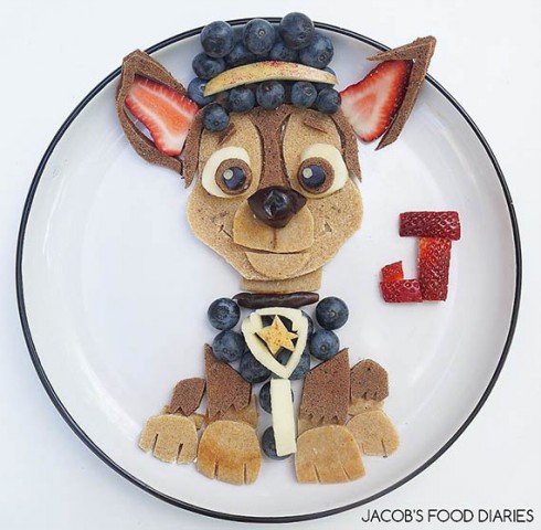 Makanan bentuk Paw Patrol