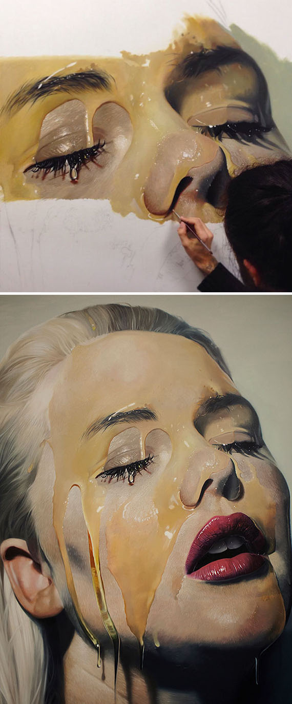 Lukisan realistis karya Mike Dargas