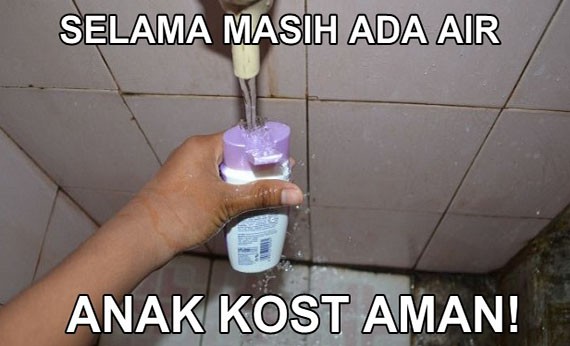 Shampoo dimasukan air
