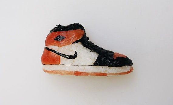 Sushi bentuk sneakers Nike Air Jordan