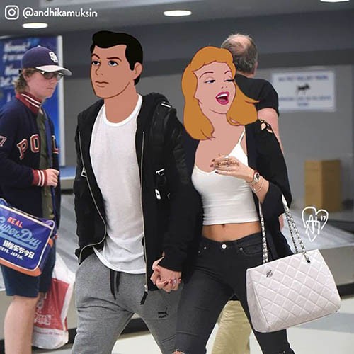 Cinderella with her Prince