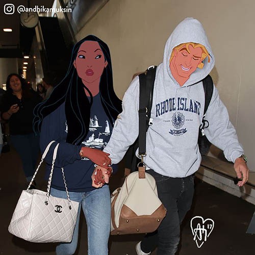 Pocahontas and John Rolfe