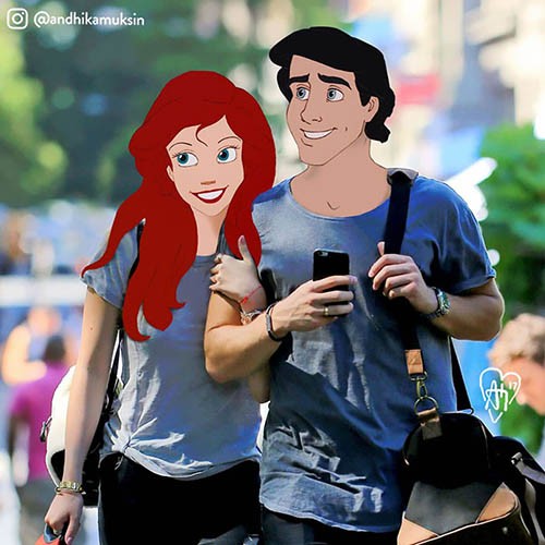 Ariel and prince eric disney