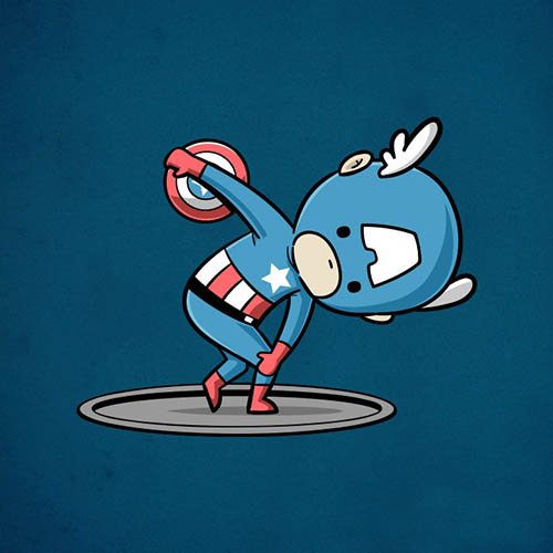 captain america menggunakan kekuatannya untuk olimpiade lempar jauh