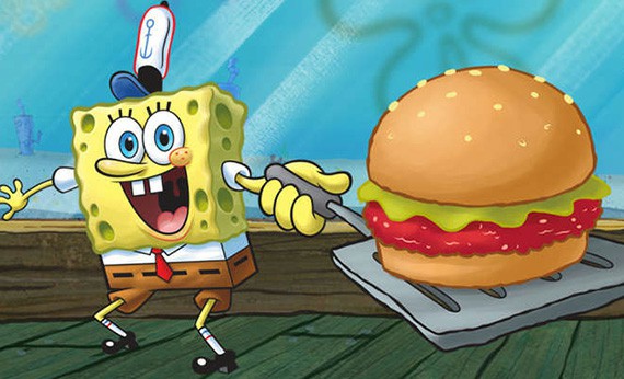 Spongebob cook krabby patty