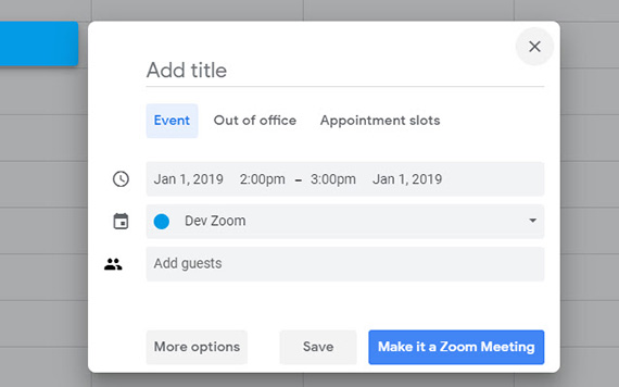 Zoom Scheduler, Chrome extensions untuk Work from Home