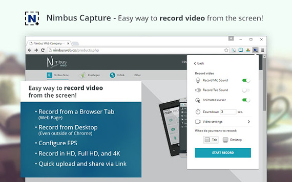 Nimbus Screenshot & Screen Video Recorder