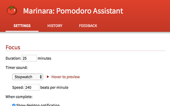 Marinara - Pomodoro Assistant, Chrome Extension untuk Work from Home