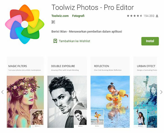 Aplikasi edit foto ToolWiz Photos Pro Editor