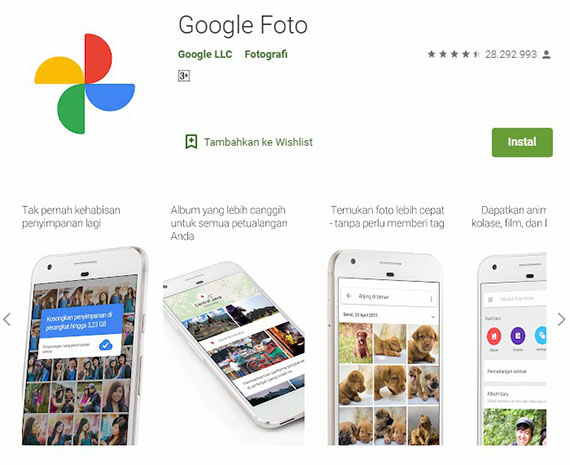 Aplikasi Google Photos